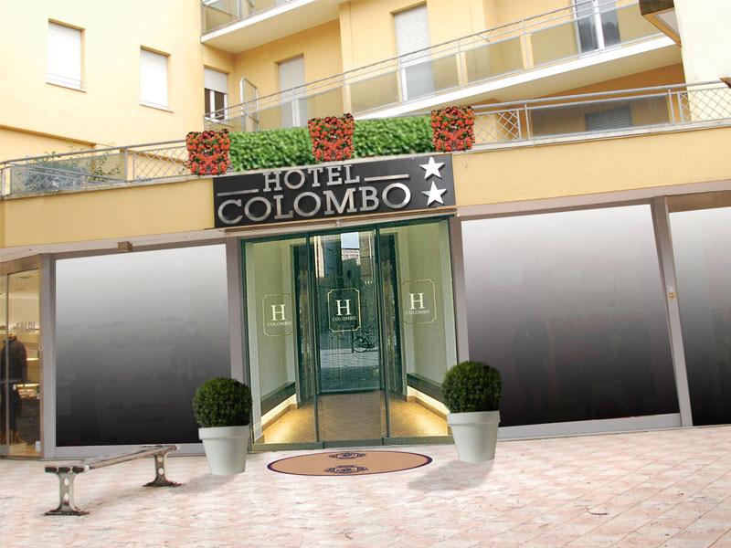 Hotel Colombo Riccione Bagian luar foto